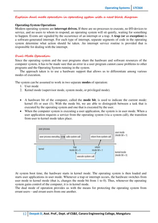 os mod1 notes | PDF