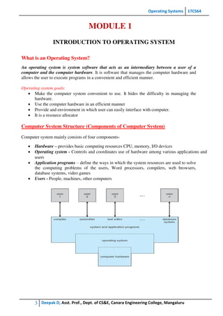 os mod1 notes | PDF