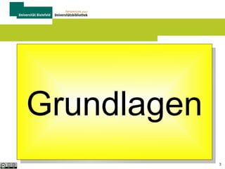 G
Suchmaschinen: Funktionsweise

 Automatisch arbeitende Programme
(Crawler, Robots)
 Folgen den Links auf Internetseiten
 Texte und Bilder der besuchten
Internetseiten werden in einer Datenbank,
dem Index, gespeichert
 Den Index kann man durch Eingabe von
Suchbegriffen durchsuchen
3

 