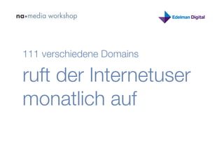 111 verschiedene Domains

ruft der Internetuser
monatlich auf
 