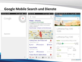 Google Mobile Search und Dienste 
 