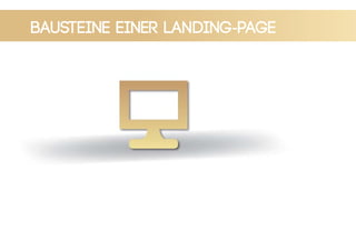 Bausteine einer Landing-Page
 
