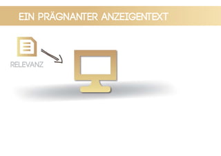 ein prägnanter anzeigentext
Relevanz
 