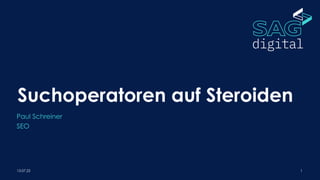 Suchoperatoren auf Steroiden
Paul Schreiner
SEO
13.07.22 1
 