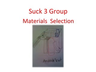 Suck 3 Group Materials  Selection 