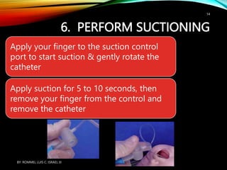 Hand Suction Method SUCTIONING OROPHARYNGEAL AND NASOPHARYNGEAL CAVITIES | PPTX