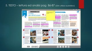 5. TESTO – lettura ed analisi pag 86-87 (DSA utilizzo audiolibro)

 