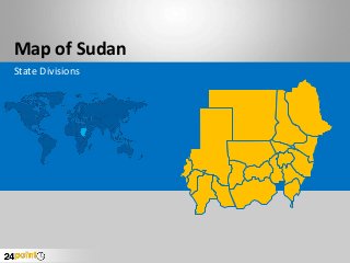 Map of Sudan
State Divisions
 
