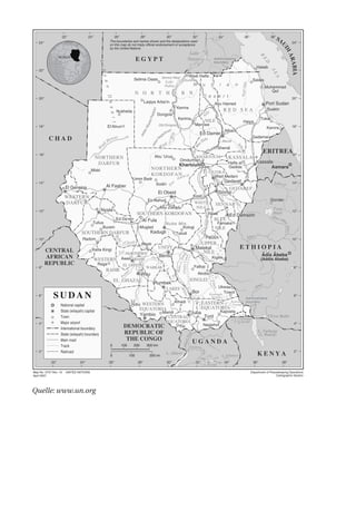 The boundaries and names shown and the designations used
                                                                                                                                                                                                                            SA
                                                       on this map do not imply official endorsement or acceptance




                                                                                                                                                                                                                                  UD
                                                       by the United Nations.
                                                                                                                                     Lake




                                                                                                                                                                                                                                    IA
                                                                                                                                                                                                                 R
                 SUDAN
                                                                                EGYPT                                               Nasser                             Administrative




                                                                                                                                                                                                                                      RABIA
                                                                                                                                                                                                                   E
                                             L i b
                                                                                                                                                                       boundary




                                                                                                                                                                                                                      D
                                                                                                                                                                                                                Halaib




                                                                                                                                                                                                                          SE
                                                                                                                                       Wadi Halfa




                                                   y a




                                                                                                                                                                                                                           A
                                                                                                     Semna West
                                                                            Selima Oasis                                      Kumma                                                                        Salala
                                                                                                       Lake
                                                                                                                                          N         u              b      i      a     n




                                                                                                                                                                                             Wadi Odib
                                                                                                       Nubia                                                                                                          Muhammad



                                                       n
                                                                                                                                                                                                                         Qol
                                                                                N O R T H E R N
                                                                                                                                                    D e s e r t

                                                    D e
                                                                                   Laqiya Arba‘in                                                                      Abu Hamed                                      Port Sudan
                                                        s e r                                                       Kerma                                                                                             Suakin
                                                                                                                                                                               RED SEA




                                                                                              au
                                                               Nukheila
                                                                                                                                                            ile




                                                                                         late
                                                                                                   Dongola




                                                                                                                                                   N
                                                                                                                     Karima                                                                                       Tokar




                                                                                       dP
                                                                                                                                                            NILE                               Haiya
                                                              t




                                                                                      b ya
                                                     El‘Atrun                                      Old Dongola                             Merowe
                                                                                                                                                                                                                      Karora



                                                                                   lA
                                                                                                        hu
                                                                                                          sh                                                                   Atbara


                                                                                  be
                                                                                                      as        k                               Ed Damer
                                                                                                    ag
                                                                                 Je
          CHAD                                        war                                                                                                                                                  Gadamai




                                                                                                             l
                                                                                                         l Mi
                                                                                                                                                     lu
                                                    Ho


                                                                                               N
                                                                                                                                                   Du                         Meroë
                                                 di

                                                                                               l
                                                                                                         e

                                                                                            be
                                                                                                     adi




                                                                                                                                              u
                                                                                          Je




                                                                                                                                                                                          At
                                                                                                                                            Ab
                                                                                                    W
                                           a




                                                                                                                                                                          Shendi
                                          W




                                                                                                                                                                                                                      ERITREA




                                                                                                                                                                                            ba
                                                                                                                                        Qoz




                                                                                                                                                                                              ra
                                         NORTHERN                                             Abu ‘Uruq                      KHARTOUM                                             KASSALA
                                                                                                                       Omdurman                                                                                 Kassala
                                          DARFUR                                                                      Khartoum                                    Halfa al
                                                                                             N O RT H E R N                                                       Gadida                                               Asmara
                                        Miski                                                                                                           El GEZIRA
                                                                                             K O RD O F A N m i d                                            Wad Medani
                                                                            Umm Badr                                 Ha
                                                                                                               ar                                                              Gedaref                                     T e k eze
                                                                                               Sodiri
                                                   Al Fasher
                                                                                                         D




                       El Geneina                                                                                                                                              GEDAREF
                                                                                                   El Obeid                                                               Sinnar
                       WESTERN                                                                                                            Kosti
                                                                                       En Nahud                                                                                       D                                   Gonder
                       DARFUR                                                                                                             WHITE                         SENNAR




                                                                                                                                                                                       ind
                                                                                                    Abu Zabad                              NILE




                                                                                                                                                                                          er
                                                Nyala                                                                                                                                                                      T'ana
                                                                                SOUTHERN KORDOFAN                                                             Renk                                                         Hayk'
                                                                                                                                                                                     Ed Damazin                           Aba
                                                               Ed Da‘ein                                                                                               BLUE                                                     y (B
                                                                                   Al Fula                                                                                                                                          lu
                                                                                                                                                        e N il e



                                        Tullus                                                  Nuba Mts.                                                                 Famaka




                                                                                                                                                                                                                                     e Nile)
                                              Buram                               Muglad                Kologi                                                         NILE
                                                                                                                                                   h it




                                SOUTHERN DARFUR                                          Kadugli    Talodi                                          W
                                                                                                                                                                                                            y
                                                                                                                                                            Paloich                                      Aba
                                                               Ba




                                Radom
                                                                  hr




                                                                    el'Arab       Abyei                                                            UPPER
       CENTRAL                          Kafia Kingi
                                                                                                   UNITY                                   Malakal                                           ETHIOPIA
                                                                  Lol NORTHERN                                                                          NILE
                                                                                             Jur Bentiu
                                                                                                                                              So                                                                  Adis Abeba
                                                                                                                     Jonglei Can raf




       AFRICAN
                                                                                                                              al




                                                                    Aweil BAHR                                                                     ba               Kigille                                       (Addis Ababa)
                                         WESTERN
                                                                                                                           ez Za




                                                                                                                                                        t
       REPUBLIC                            Raga                      EL GHAZAL
                                                                                      WARRAB                                              Fathai
                                                                                                                    Bahr




                                                   BAHR
                                                                                                       S
                                                                      o




                                                                                  Wau                                                         Akobo
                                                                    ng
                                                                  Po




                                                                                                             u




                                                               EL GHAZAL                              d                                JONGLEI
                                                                                              Rumbek
                                                                                                                                                                   Pi b




                                                                                                                                                                                                                  o
                                                                                                                                d                                         Ukwaa                                 Om
                                                                                                                                                                    or




                                                                                                  LAKES
                                                                                                                        Wh




                                                                                                                                          Bor
             SUDAN                                                                                                                                    Kenamuke Towot
                                                                                                                          ite




                                                                                                                                                       Swamp              Administrative
                                                                                                                                Nile




                                                                           Li                                   Amadi                                             Kobowen boundary
                  National capital                                         Yubu WESTERN                                                            EASTERN         Swamp
                                                                                 EQUATORIA              EQUATORIA
                  State (wilayah) capital                                                           Juba       Kapoeta
                  Town
                                                                                 Yambio Maridi
                                                                                           CENTRAL       Torit                                                                                                         Ch'ew Bahir
                                                                                                                                                                                             Lotagipi
                  Major airport                                                           EQUATORIA                                                                                          Swamp
                                                                       DEMOCRATIC                                     Yei                               Nagishot
                  International boundary
                                                                       REPUBLIC OF                                                                                                                              L. Turkana
                  State (wilayah) boundary                                                                                                                                                                       (L. Rudolf)
                                                                                                                                      e
                                                                                                                                   Nil




                  Main road                                             THE CONGO                                                         UGANDA
                                                                                                                            Albert




                  Track                                    0        100     200        300 km
                                                                                                                                       Victoria
                  Railroad
                                                                                                                                                                                                                KENYA
                                                                                                                                                   Nile




                                                           0              100            200 mi
                                                                                                        L. Albert                                                             L. Salisbury

                                                                                                                                                        L. Kyoga

Map No. 3707 Rev. 10   UNITED NATIONS                                                                                                                                                                     Department of Peacekeeping Operations
April 2007                                                                                                                                                                                                                  Cartographic Section




Quelle: www.un.org
 