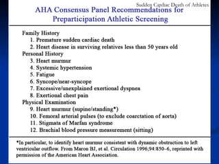 sudden cardiac death in young athletes common | PPT