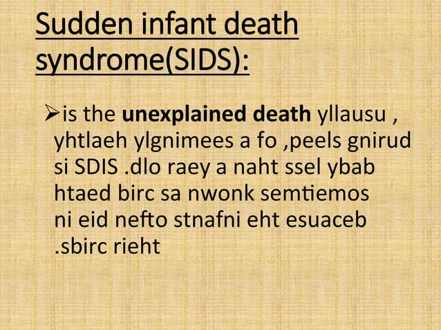 Sudden infant death syndrome (SIDS).pptx