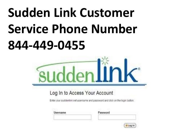 Sudden Link Customer Service Phone Number 844 449 0455