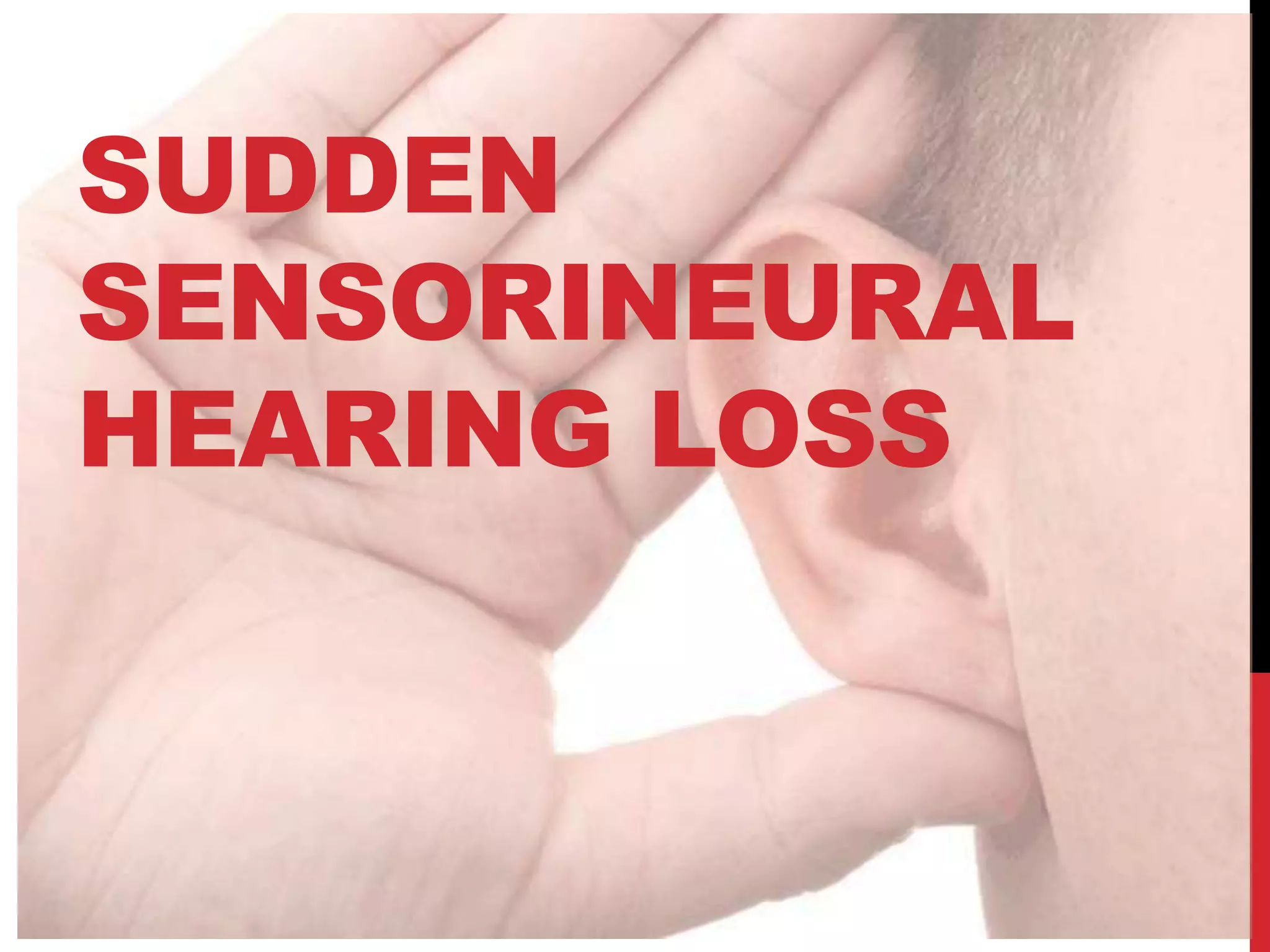 Sudden Sensorineural Hearing Loss Nice