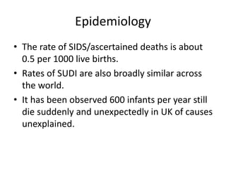 Sudden unexpected death in infancy | PPTX