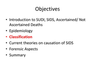 Sudden unexpected death in infancy | PPTX