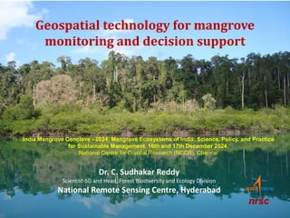 thumbnail of  Geospatial technology for mangrove monitoring and decision support