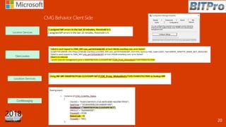 Location Services
Client Location
CcmMessaging
Location Services
20
 