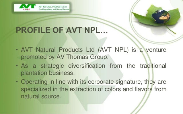 Avt Natural Products Company Profile Avt Natural Products Company Profile