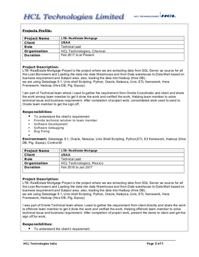 data warehouse developer resumes