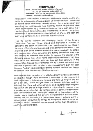 Sudipta sen-letter-to-cbi | PDF