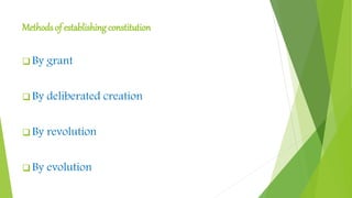 Establish Method Constitution | PPTX
