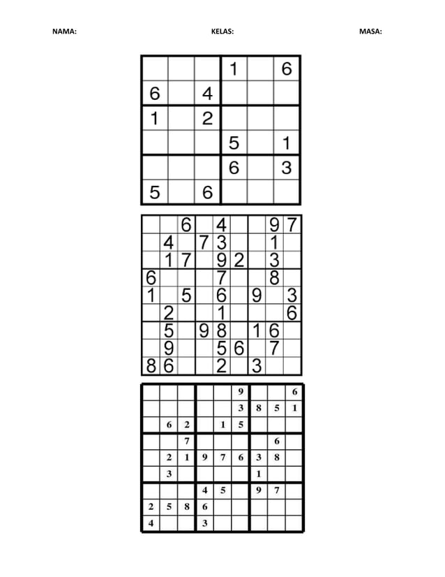 Sudoku 1 Docx