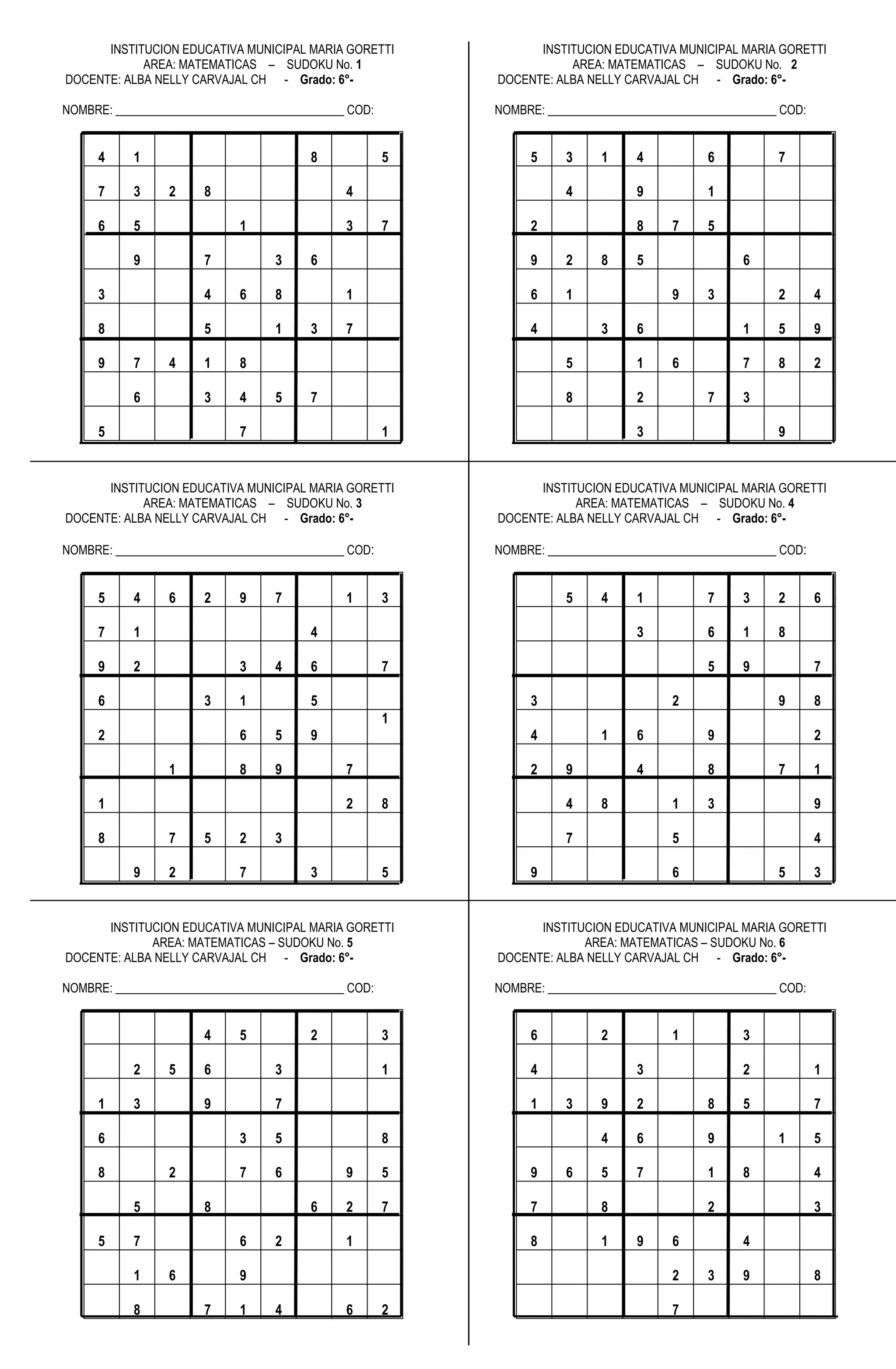 Sudoku No 1 DOCX