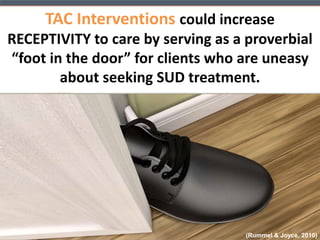 “Delivery of CBT could be subcontracted to the computer …” 
31 
(Carroll & Rounsaville, 2010) 
 