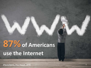 (1) Optimisim - How beneficial will this 
new technology be once I start using it? 
(2) Proficiency - How difficult will it be for 
me to learn to use it properly? 
6 
Contributing Factors 
towards Technology Adoption 
(Van Slyke et al., 2004; Corneille et al., 2014) 
 