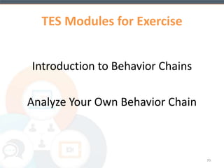 CBT4CBT Study Design 
Randomized Controlled Trial: 
77 Individuals Seeking Treatment 
in an Outpatient Setting 
Standard 
Treatment 
Standard Tx plus 
bi-weekly access to 
CBT4CBT 
 