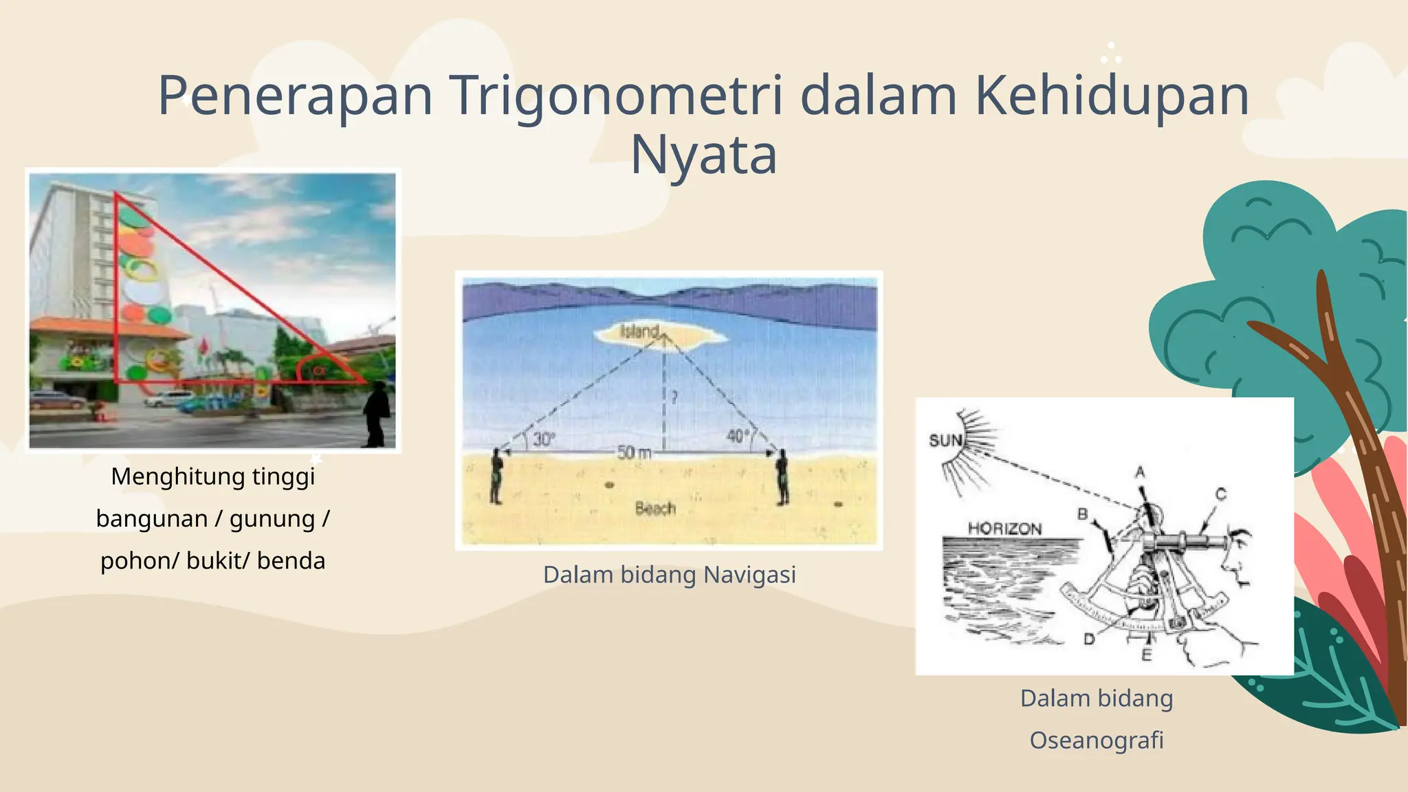 Sudut-Depresi-dan-Sudut-Elevasi TRIGONOMETRI | PPTX