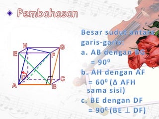 Sudut sudut dalam ruang