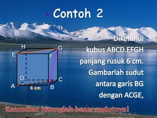 Sudut sudut dalam ruang