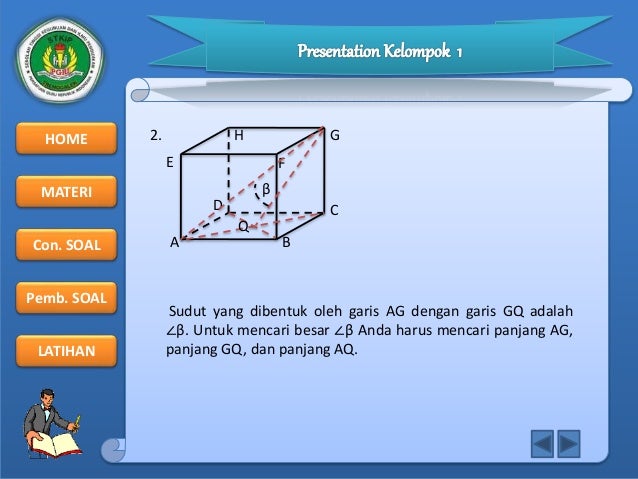 Sudut Antara Dua Garis Bersilangan