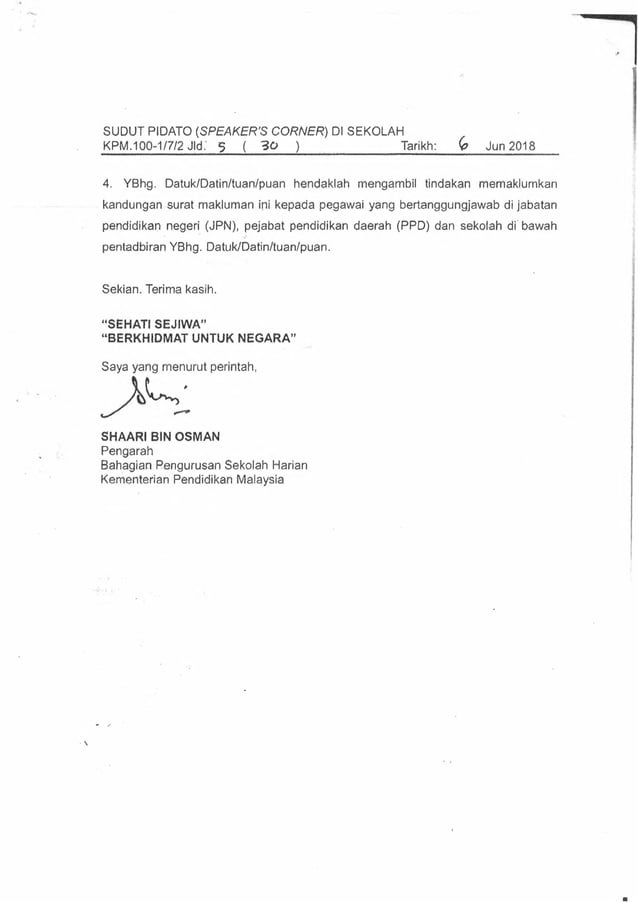 SUDUT PIDATO (SPEAKERS CORNER) DI SEKOLAH PDF