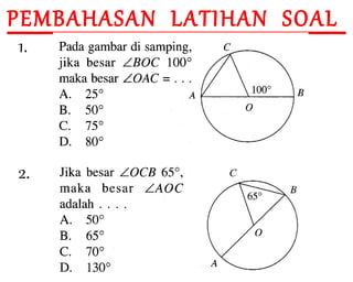 PEMBAHASAN LATIHAN SOAL
1.
2.
 