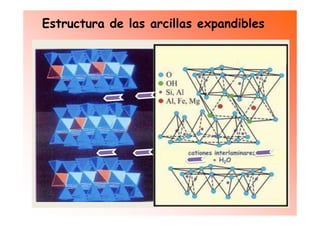 Estructura de las arcillas expandibles
 