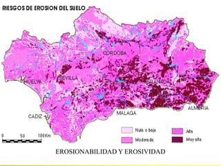 EROSIONABILIDAD Y EROSIVIDAD
 