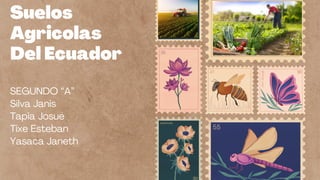 Suelos
Agricolas
Del Ecuador
SEGUNDO “A”
Silva Janis
Tapia Josué
Tixe Esteban
Yasaca Janeth
 