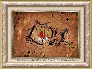 Johnny Díaz Power Point Producciones Para cualquier contacto, darle clic a  E-Mail sábado, 28 de noviembre de 2009 Después de esta página tienes como lograr el resto de las presentaciones 