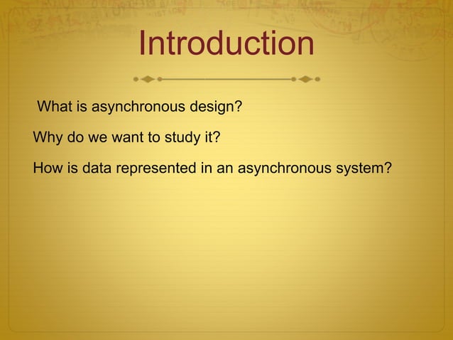 Asynchronous Processors: Clockless Logic | PPT