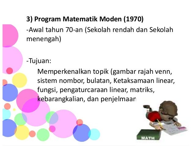 Asal usul Pendidikan Matematik di Malaysia