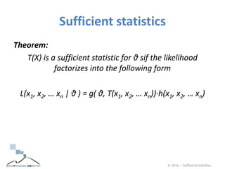 Sufficient statistics | PDF