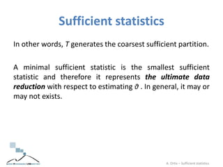 Sufficient statistics | PPT