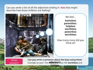 Learning Adjectives with Suffixes -ful and -less: Interactive English ...