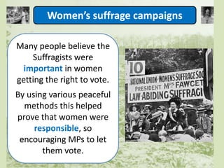 Era of the Great War - The Suffragists | PPTX