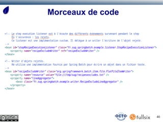 Morceaux de code




                   40
 