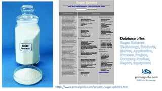 https://www.primaryinfo.com/projects/sugar-spheres.htm
Database offer:
 