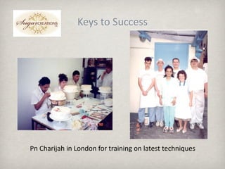  t Sܳ




Pn Charijah in London for training on latest techniques  
 