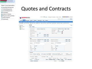Quotes and Contracts